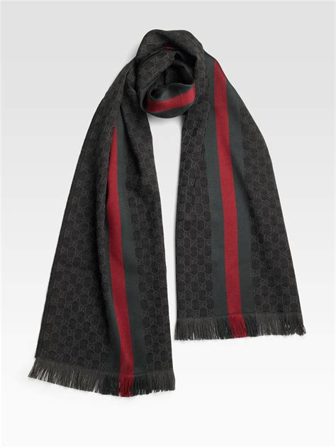 gucci gg jacquard scarf men|gucci neckerchief.